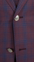 Plum Navy Plaid Three-Piece Suit