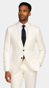 Porcelain White Wool Suit