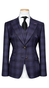 Purple Glen Plaid Three-Piece Suit