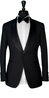 Matte Black Wool Tuxedo
