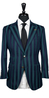Green and Blue Stripe Suit