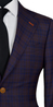 Plum Checkered Wool Suit