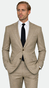 Sand Beige Crosshatch Suit