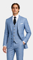 Sky Blue Glen Plaid Suit