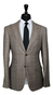 Taupe Brown Glen Plaid Wool Suit