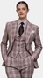 Vintage Plaid Wool Suit