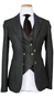 Charcoal Tweed Three‑Piece Suit