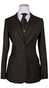 Dark Brown Herringbone Suit
