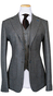 Blue-Grey Houndstooth Wool Suit