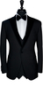 Tuxedo Laine Noir Classy Revers Velours
