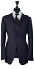 Denim Blue Prince of Wales Wool Suit