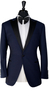 Tuxedo Birdseye Bleu Revers Pointe