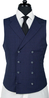 Indigo Blue Prince of Wales Wool Suit