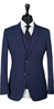 Indigo Blue Prince of Wales Wool Suit