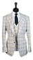 Cream Capri Windowpane Suit