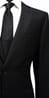 Black Windowpane Wool Suit