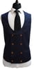 Complet Laine Bleu Foncé Classique