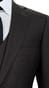 Brown Prince of Wales Wool Suit With Blue Overcheck