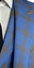 Complet Laine Carreaux Bleu Ciel Jaune