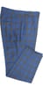 Complet Laine Carreaux Bleu Ciel Jaune