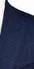 Blue Windowpane Canvas Wool Suit