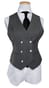 Charcoal Pinstripe Wool Three-Piece Suit