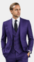 Amethyst Purple Wool Suit