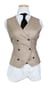 Complet Taupe Rayé Double Boutonnage