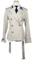 Beige Finch Short Trench Coat 