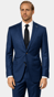 Complet Laine Birdseye Cobalt