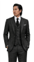 Onyx Charcoal Prince of Wales Suit