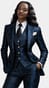 Complet Baroque Noir Saphir
