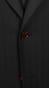 Black Herringbone Wool Suit