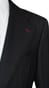 Black Herringbone Wool Suit