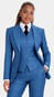 Blue Windowpane Three-Piece Suit