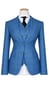Blue Windowpane Three-Piece Suit