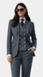 Blue Glen Check Three-Piece Suit