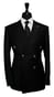 Complet Noir Double Boutonnage