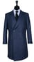 Manteau Croisé Carreaux Marine