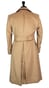 Camel Double-Breasted Wool Overcoat