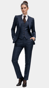 Celestial Blue Plaid Suit