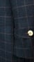 Court Manteau Carreaux Bleu Minuit