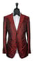 Crimson Paisley Jacquard Tuxedo