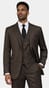 Dark Walnut Brown Wool Suit