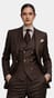Espresso Brown Wool Suit
