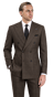 Costume Croisé Carreaux Glen Espresso
