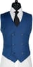Complet Laine Sharkskin Bleu
