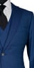 Complet Laine Sharkskin Bleu