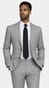 Complet Flanelle Laine Gris Clair