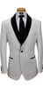 Off White Paisley Jacquard Tuxedo